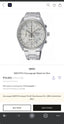 Seiko Dress Chronograph Silver White Premium Chronograph Watch