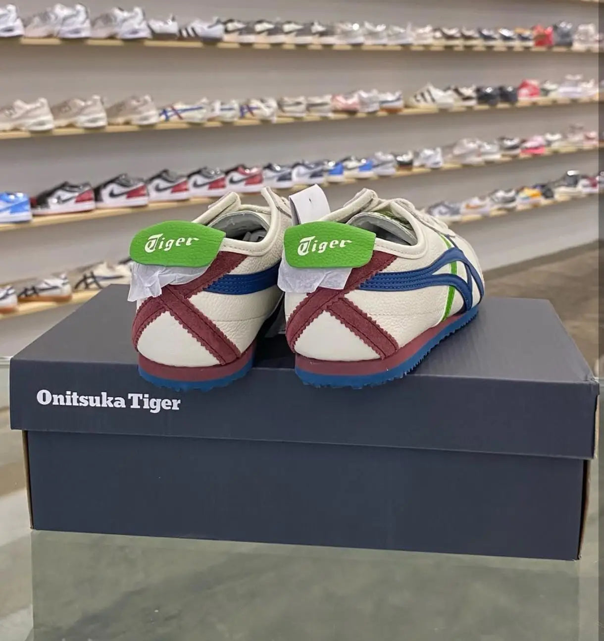 Onitsuka Tiger Mexico 66 Blue Green White For Mens