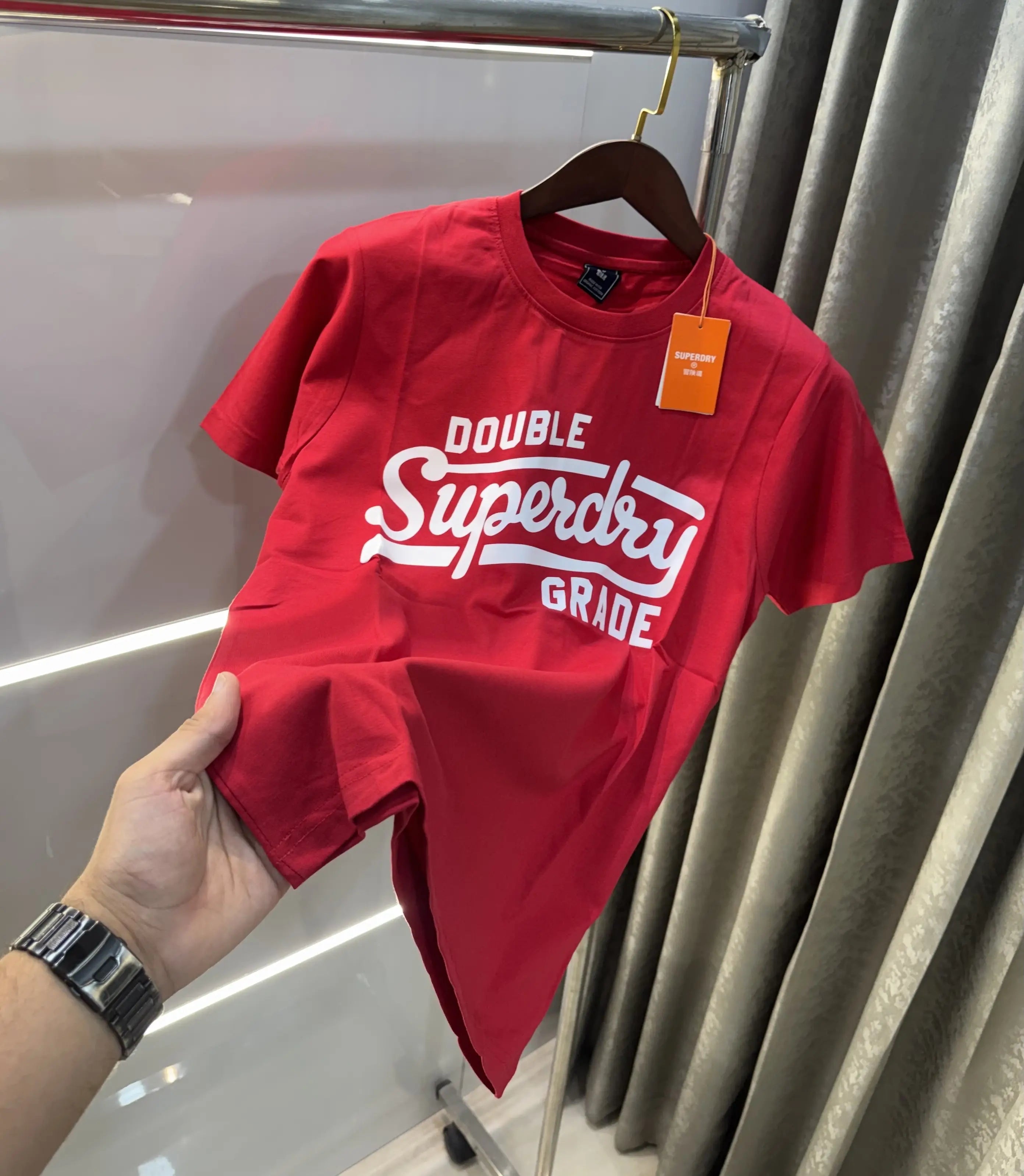 Superdry Red Logo Print Premium T-shirt Main image