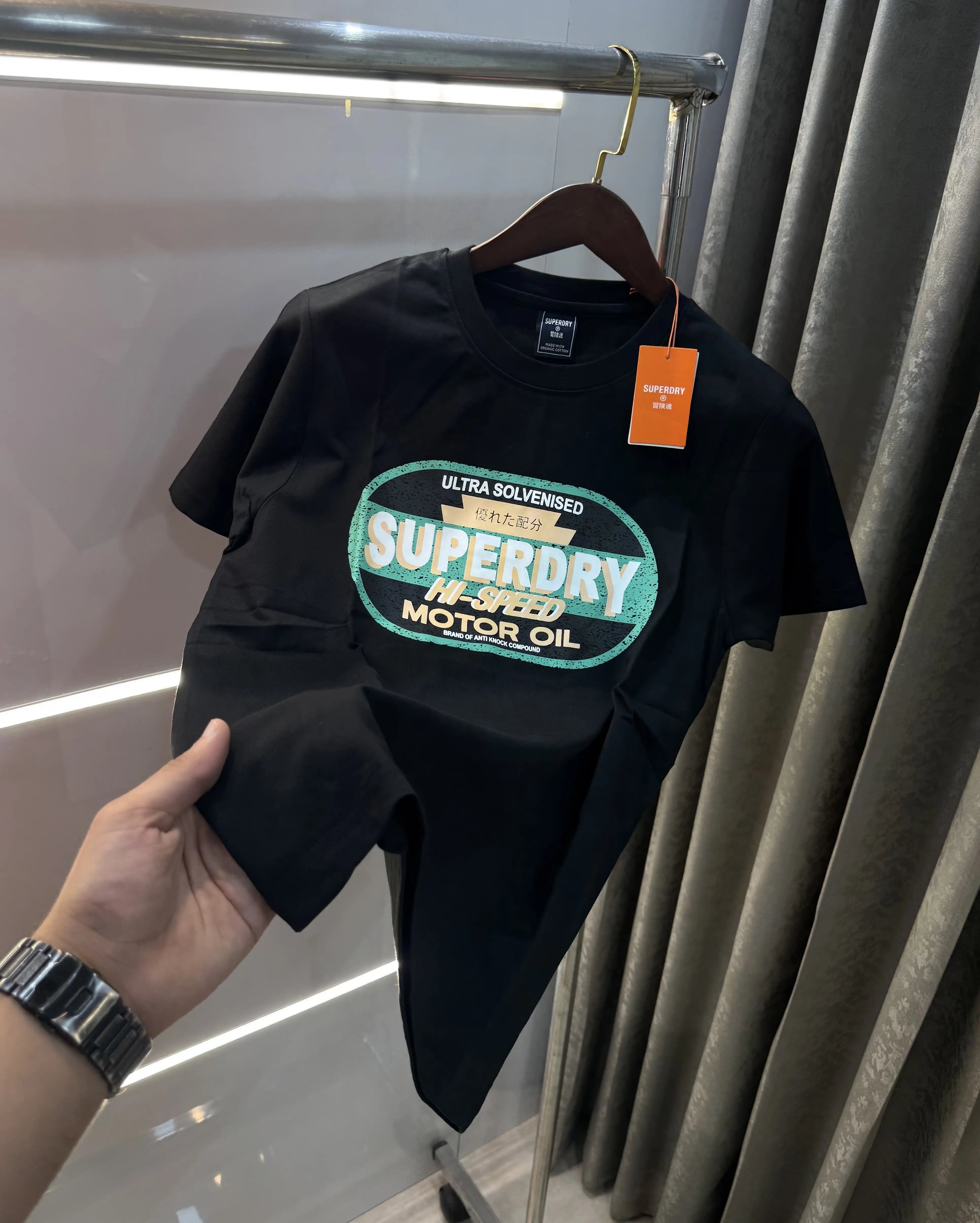Superdry Black Logo Print Premium T-shirt Main image