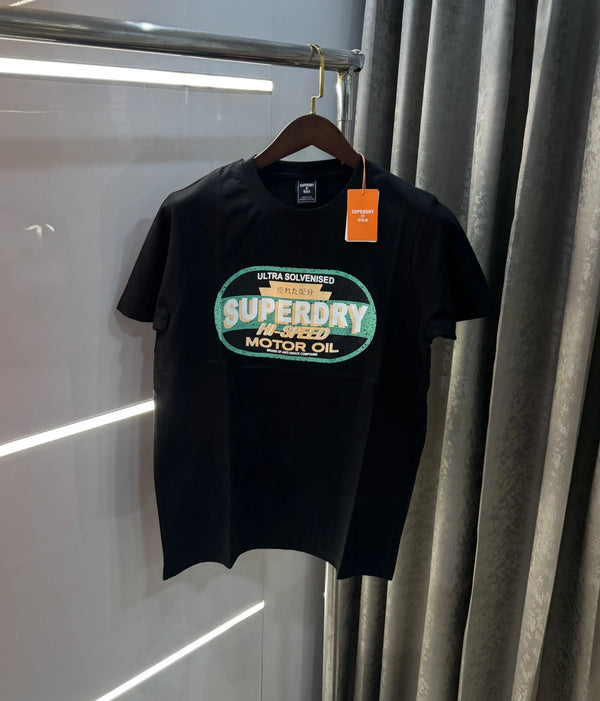 Superdry Black Logo Print Premium T-shirt