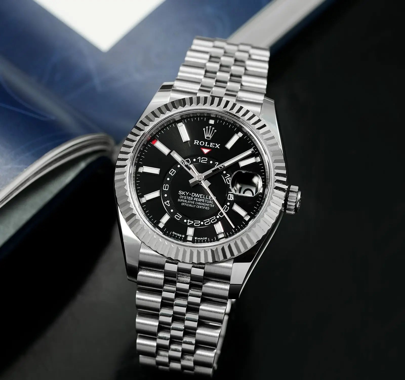 Rolex Sky Dweller Men Black Dail Yz