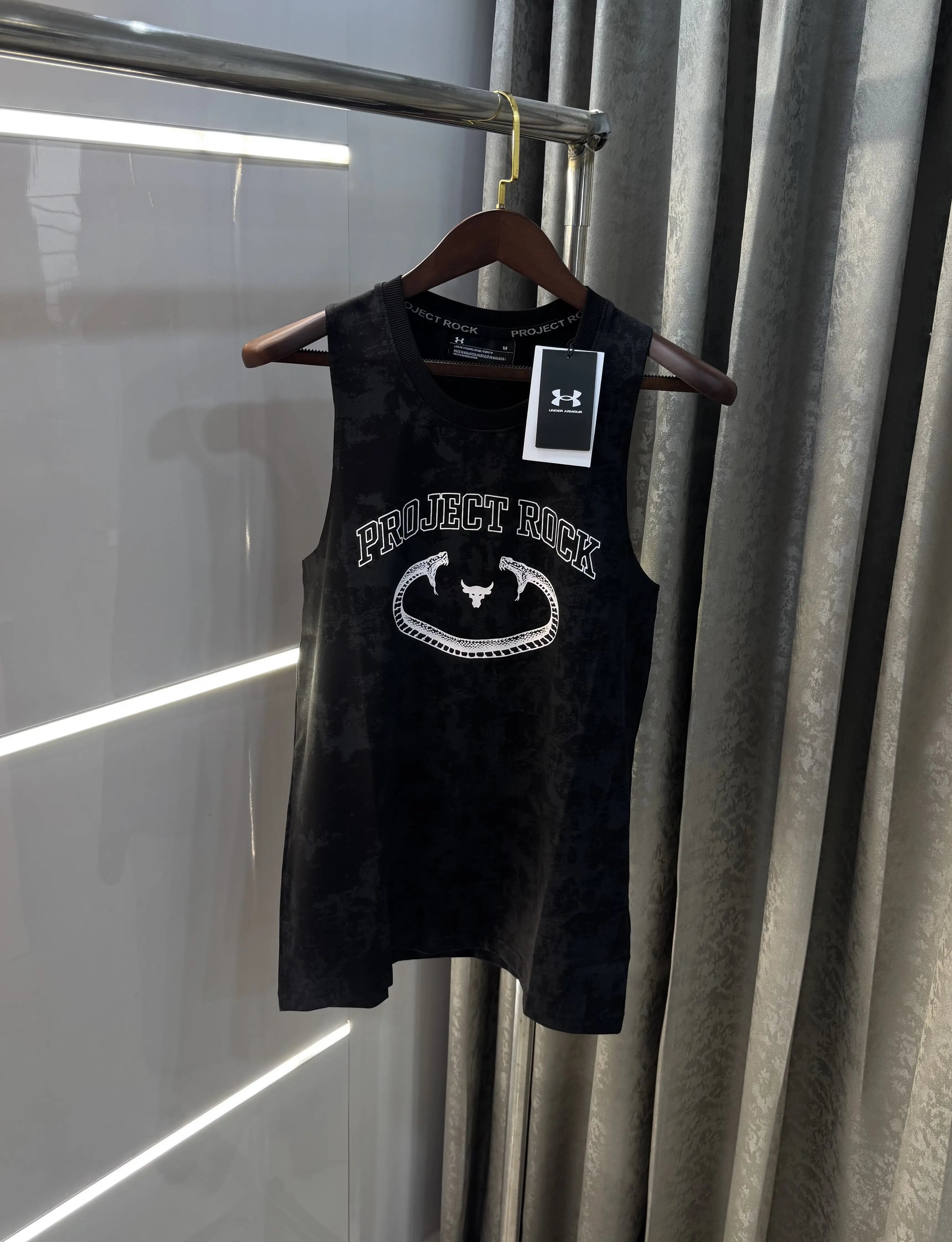 Under Armour Black Logo Print Premium Sando Secondary image