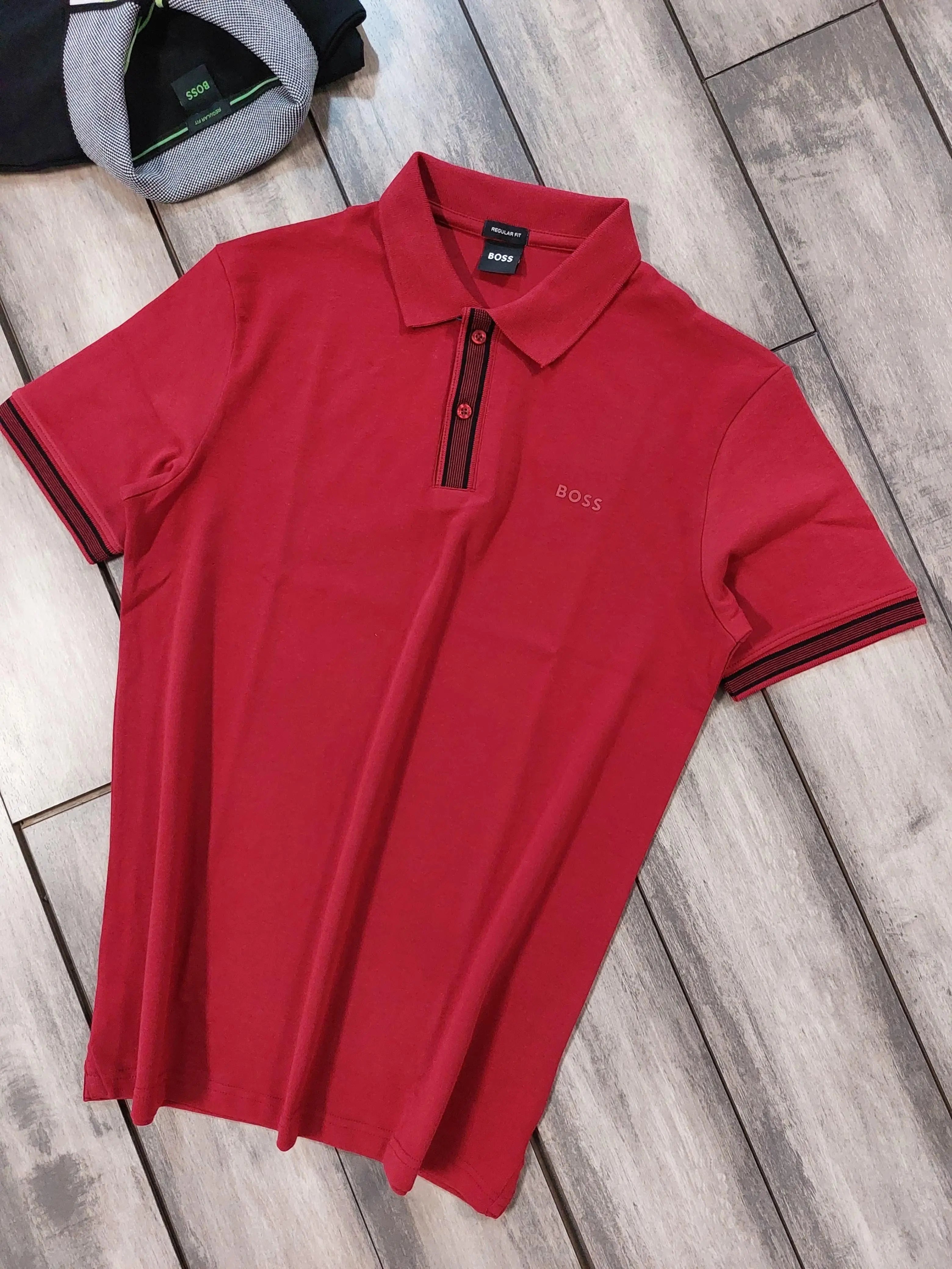 Hugo Bos s Red Logo Work Premium Polo T-shirt Secondary image