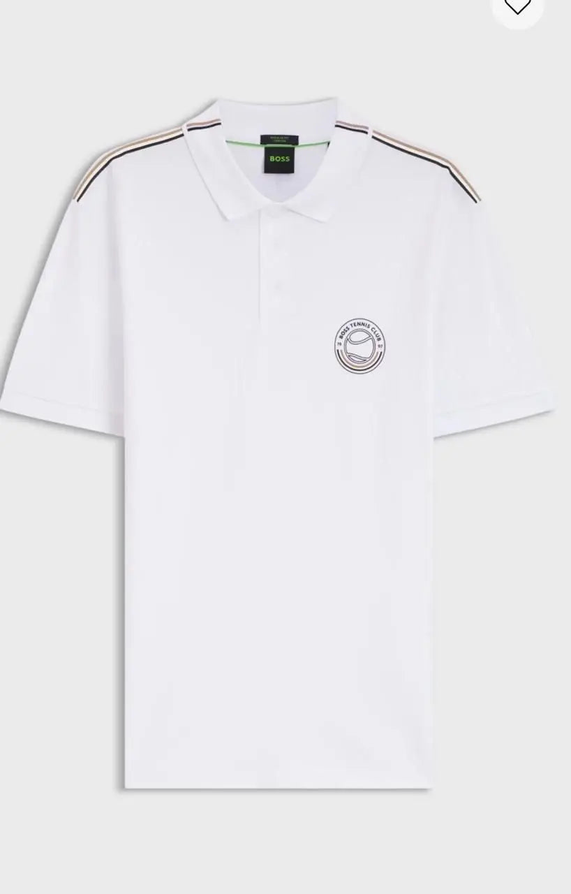 Hugo Bos s White Logo Work Premium Polo T-shirt Main image