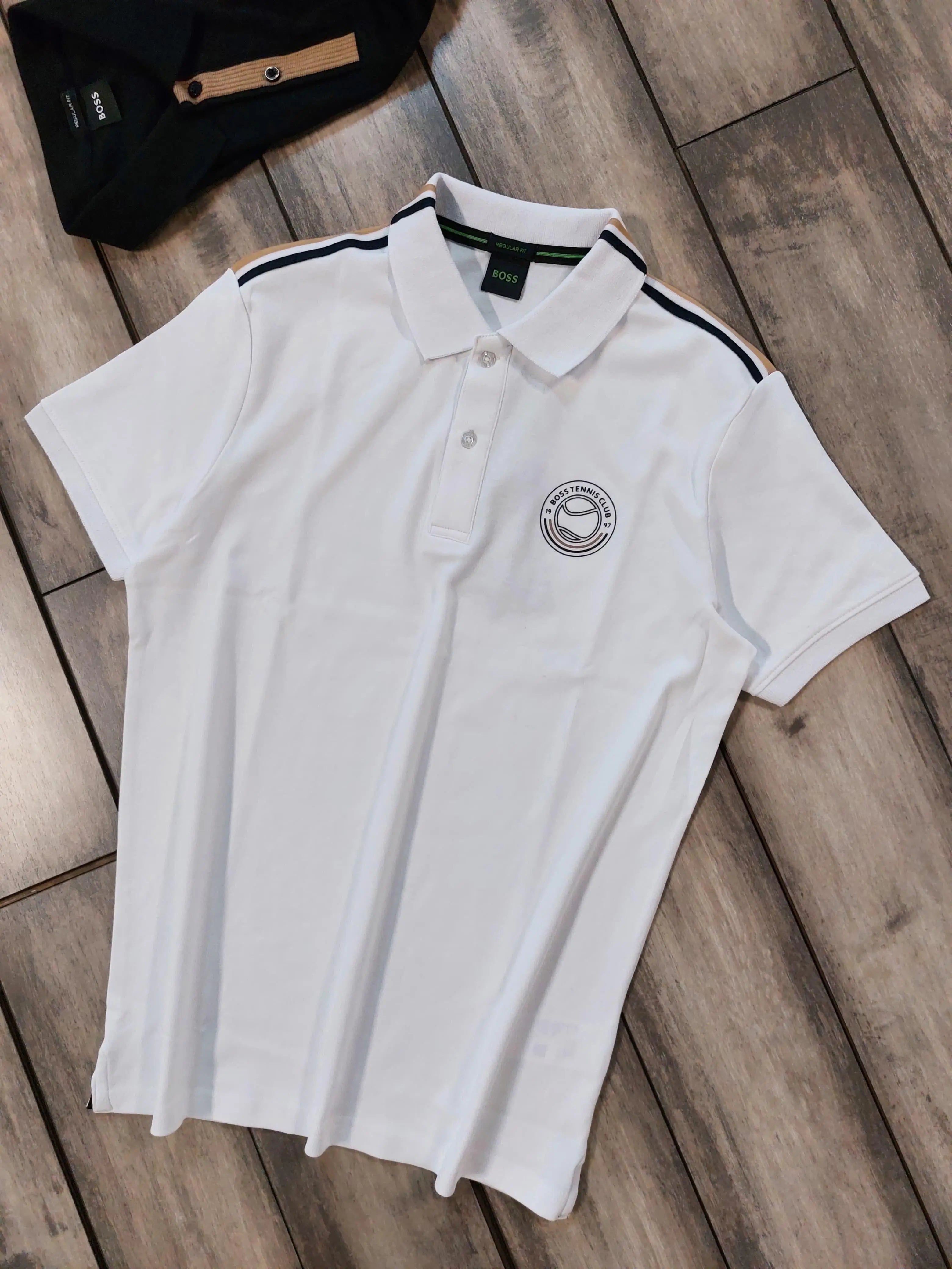 Hugo Bos s White Logo Work Premium Polo T-shirt Secondary image