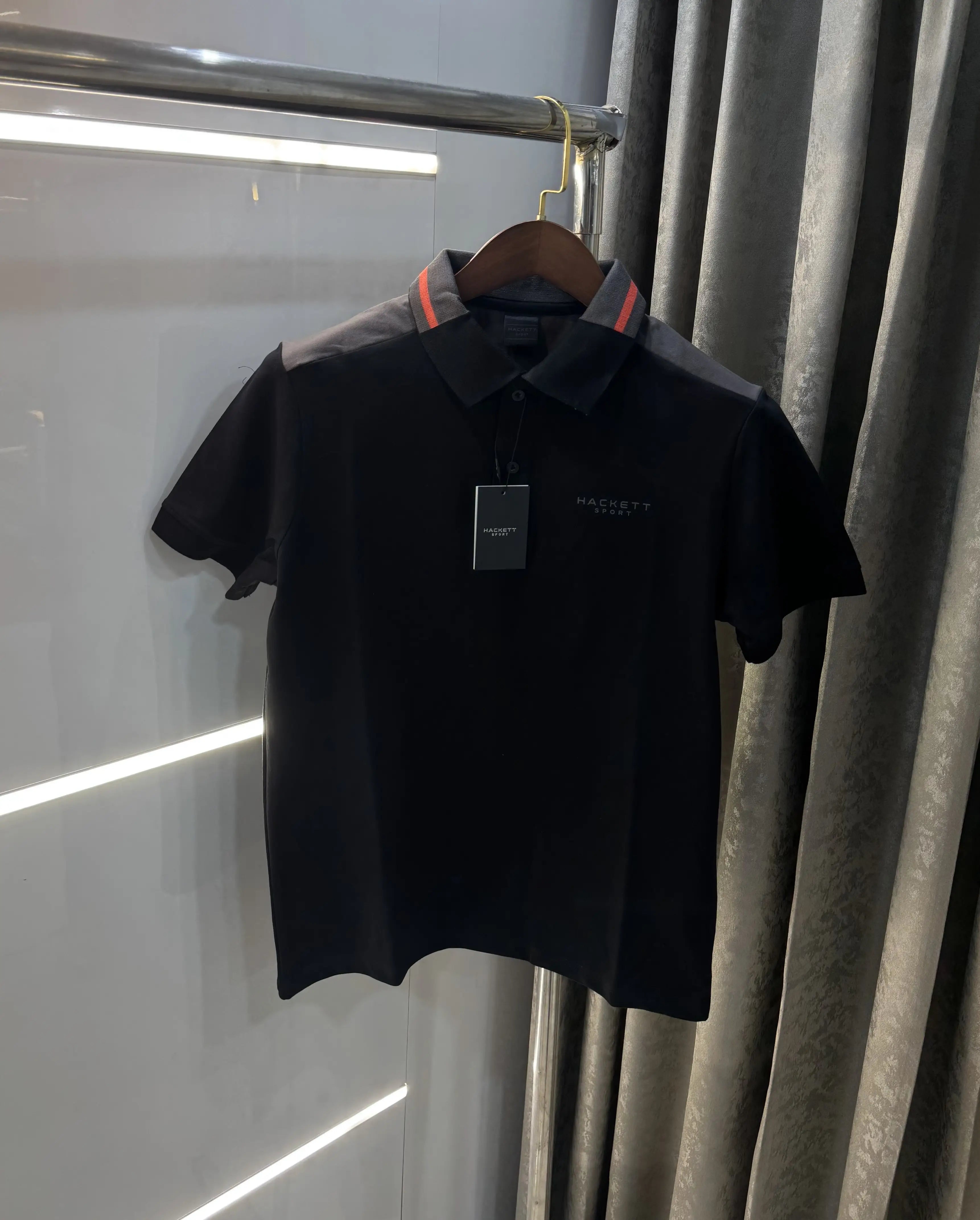Hacket Black Logo Work Premium Polo T-Shirt Secondary image