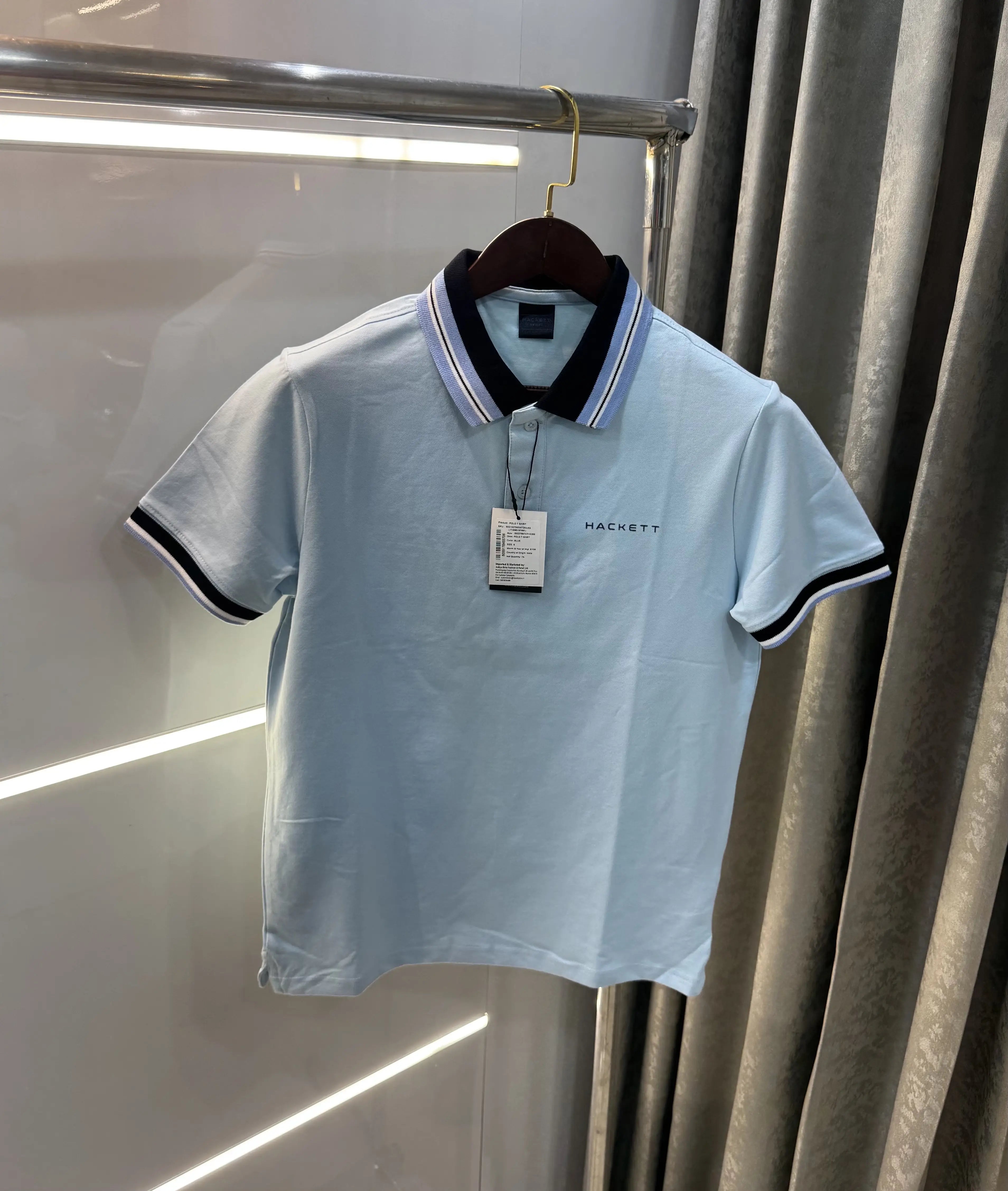 Hacket Sky Blue Logo Work Premium Polo T-Shirt Secondary image