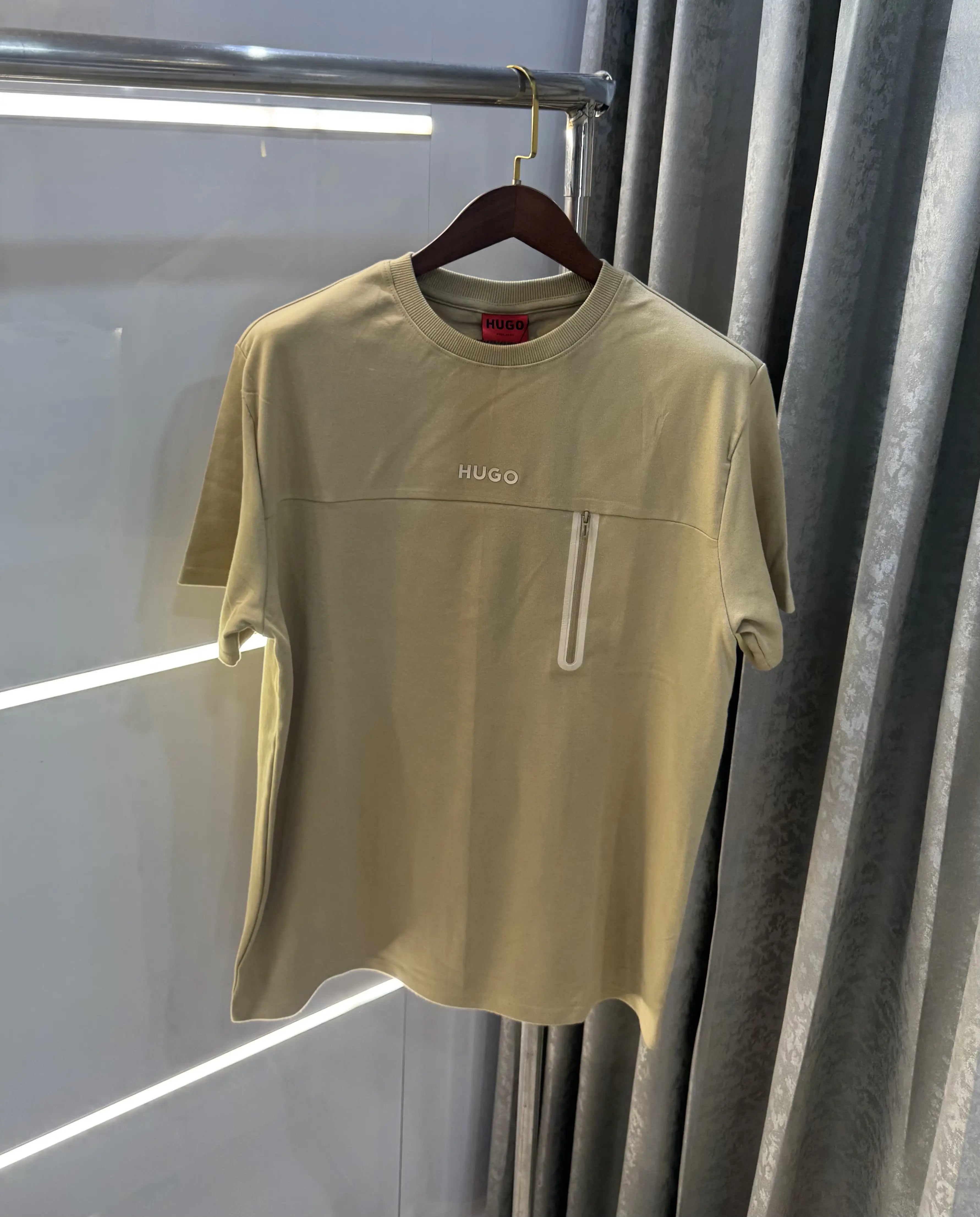Hugo Boss Beige Logo Print Premium T-shirt Main image