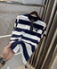 Hugo Boss Stripes Logo Print Premium Oversized T-shirt