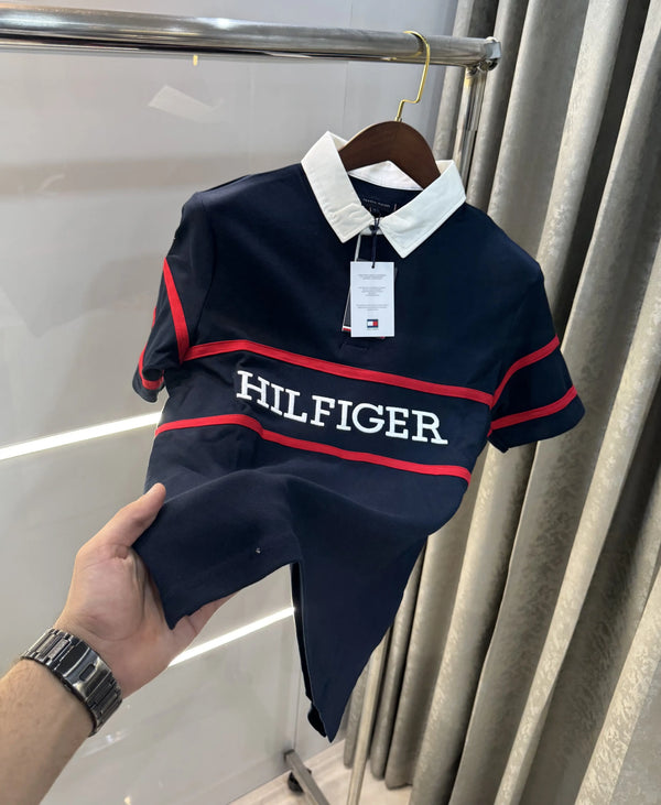 Tommy Hilfiger Navy Blue Premium Polo T-shirt