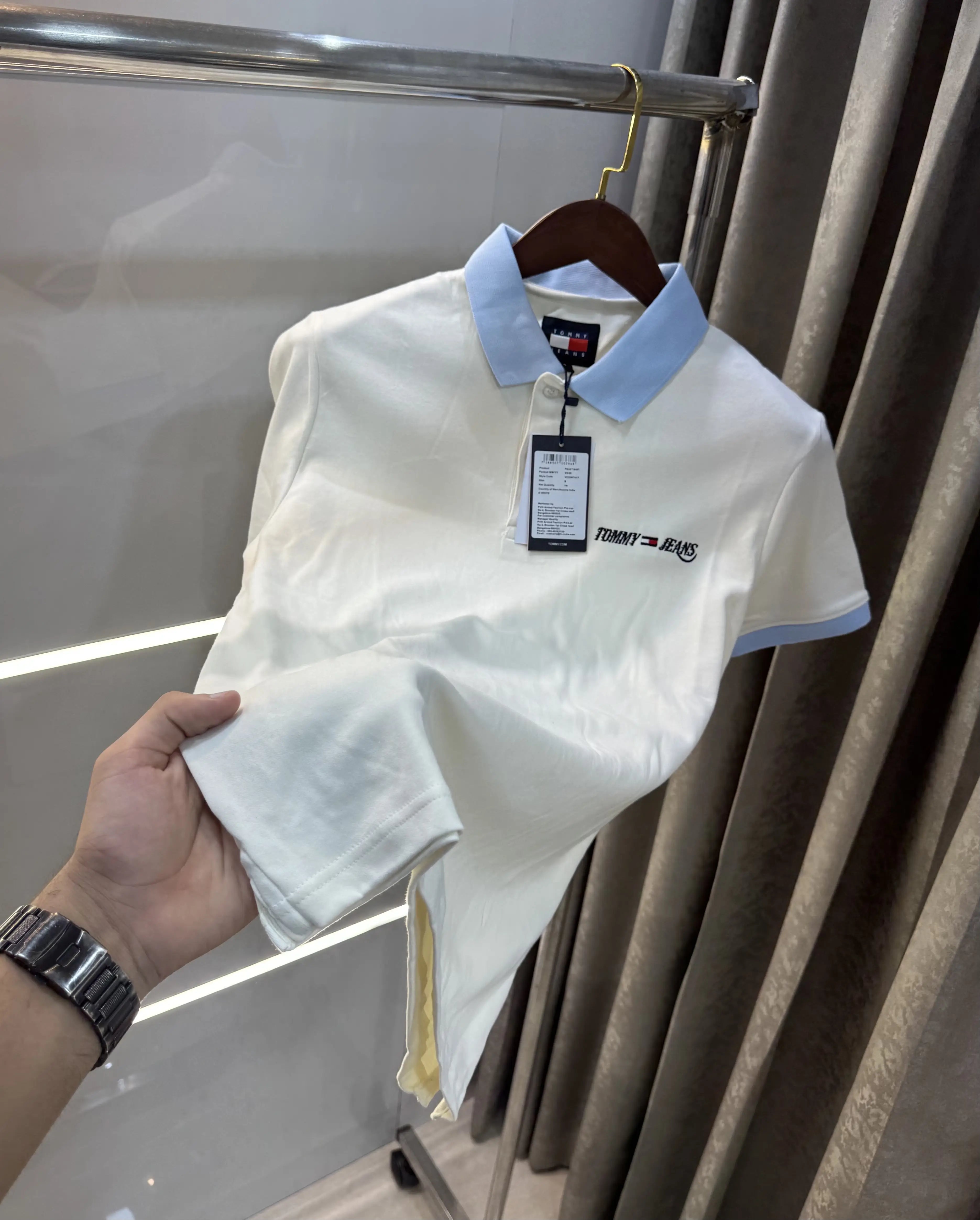 Tommy Hilfiger Cream Premium Polo T-shirt