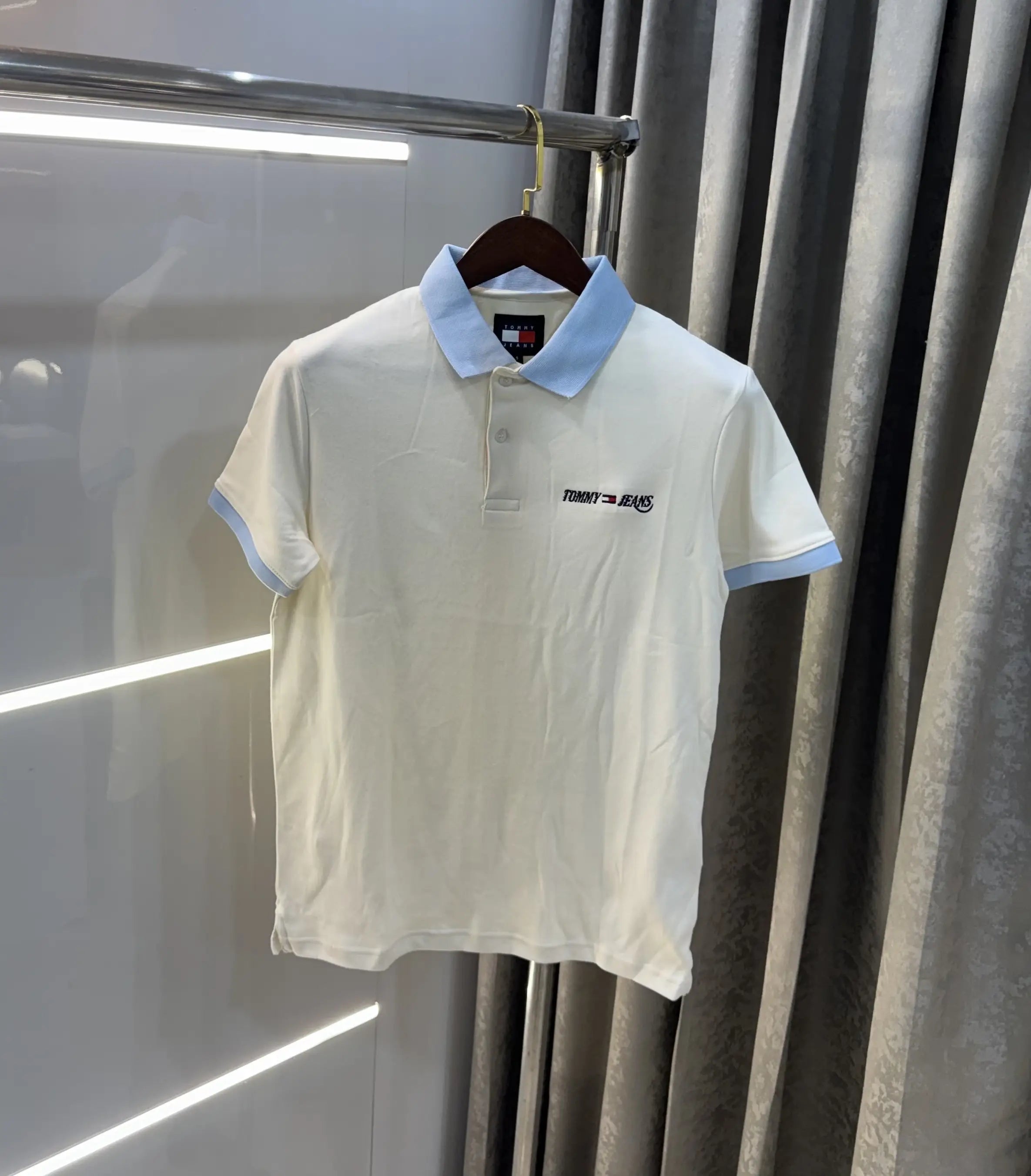 Tommy Hilfiger Cream Premium Polo T-shirt
