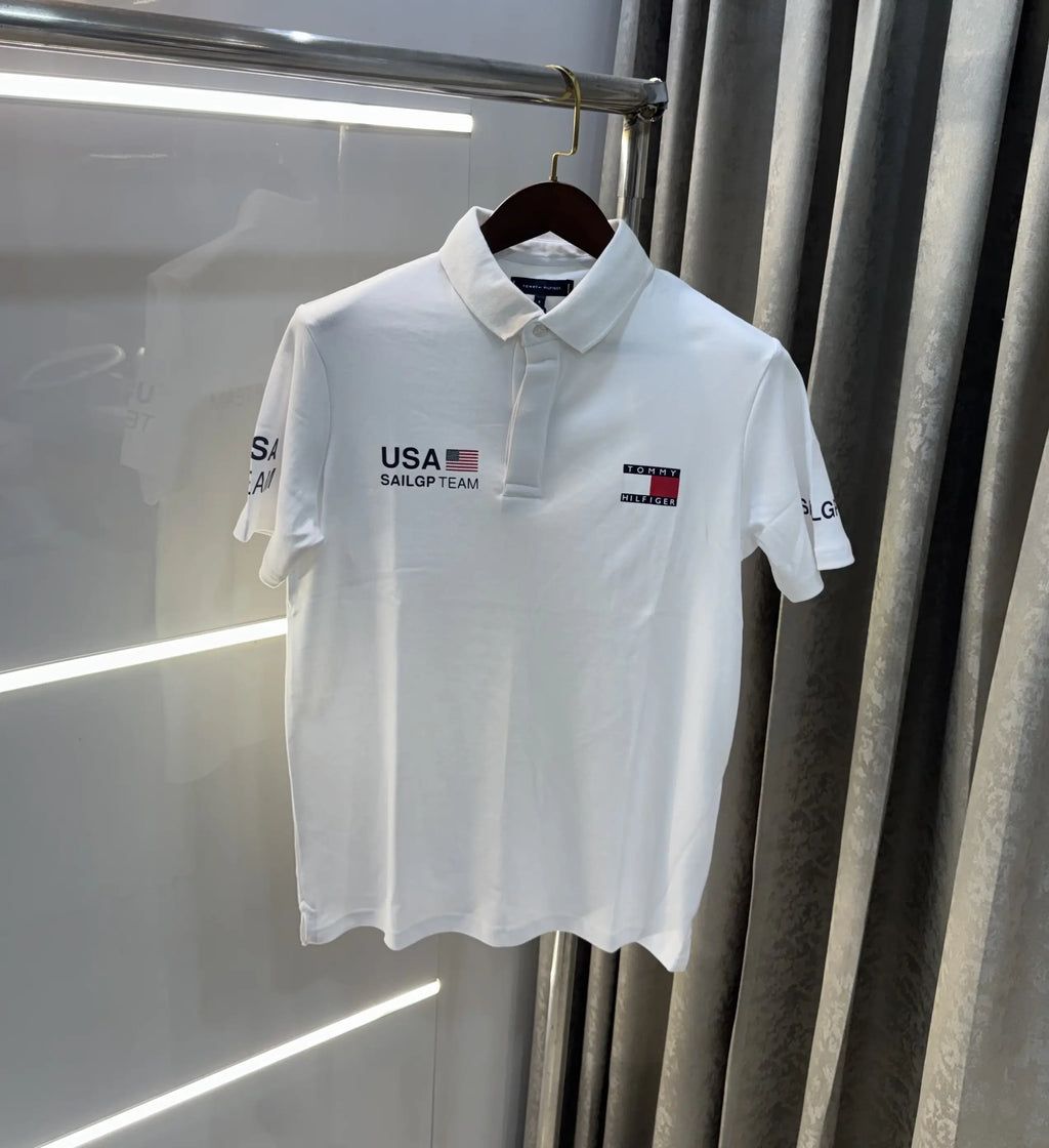 Tommy Hilfiger White Premium Polo T-shirt