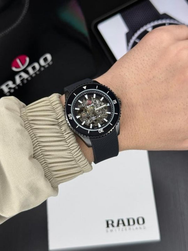Rad o Captain Cook Automatic Silicone Black