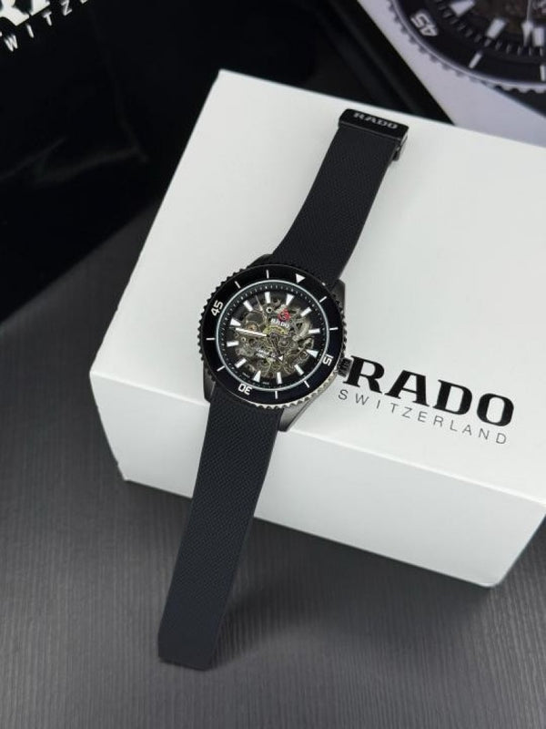 Rad o Captain Cook Automatic Silicone Black