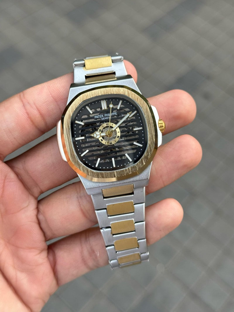 Patek Phillip e Nautilus Automatic Skeleton Gold Two Tone Black Main image