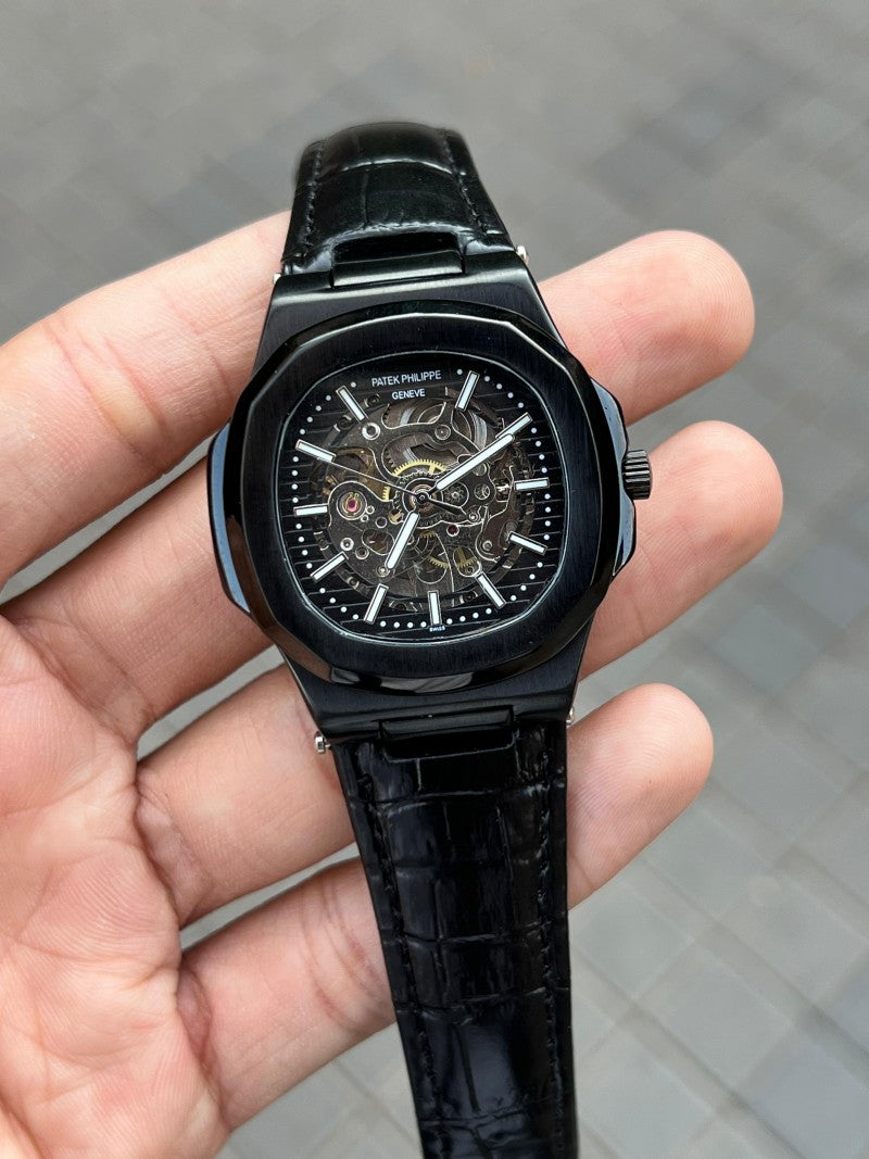 Pate k Phillipe Nautilus Leather Automatic