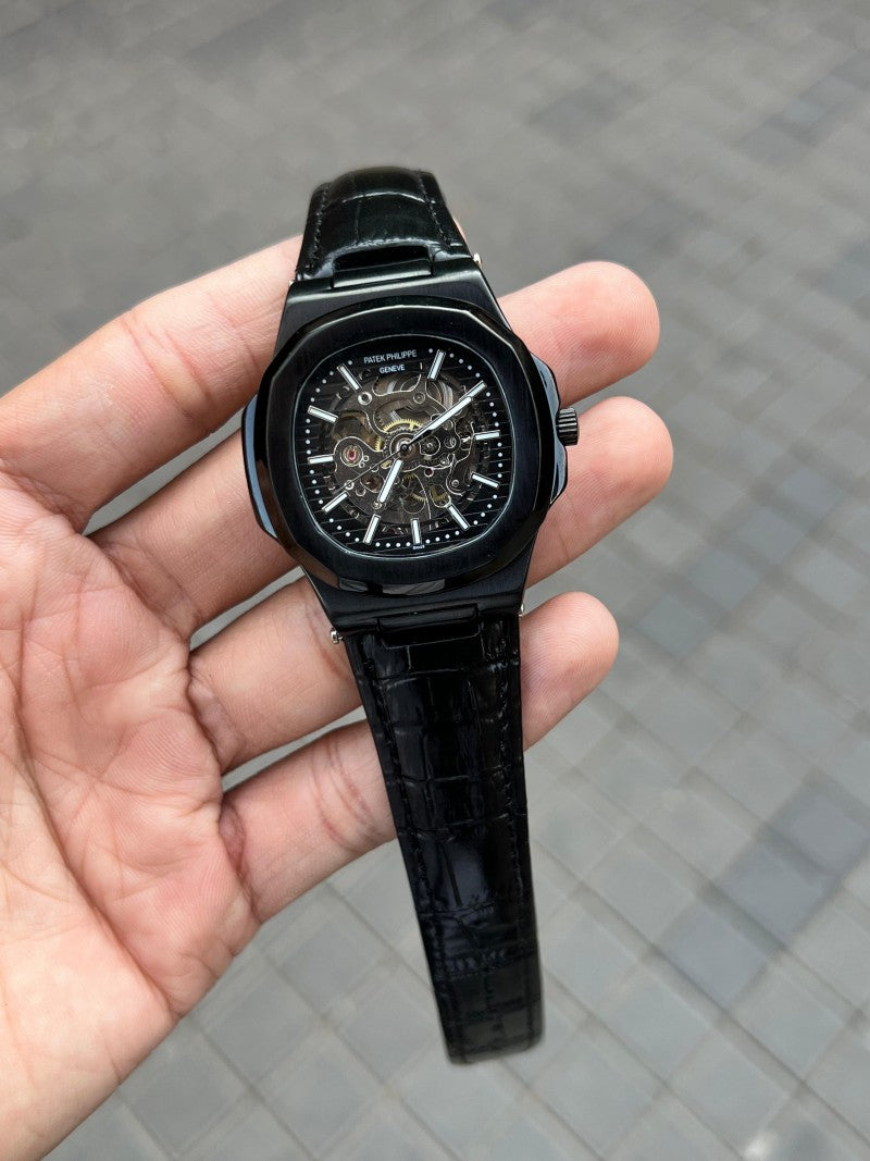 Pate k Phillipe Nautilus Leather Automatic