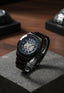 Arman i Exchange Skeleton Square Open Machine Black Blue dial
