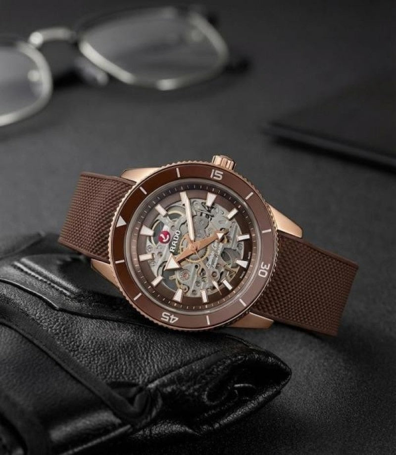Rad o Captain Cook Automatic Silicone Brown