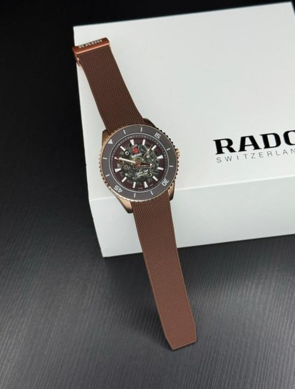 Rad o Captain Cook Automatic Silicone Brown