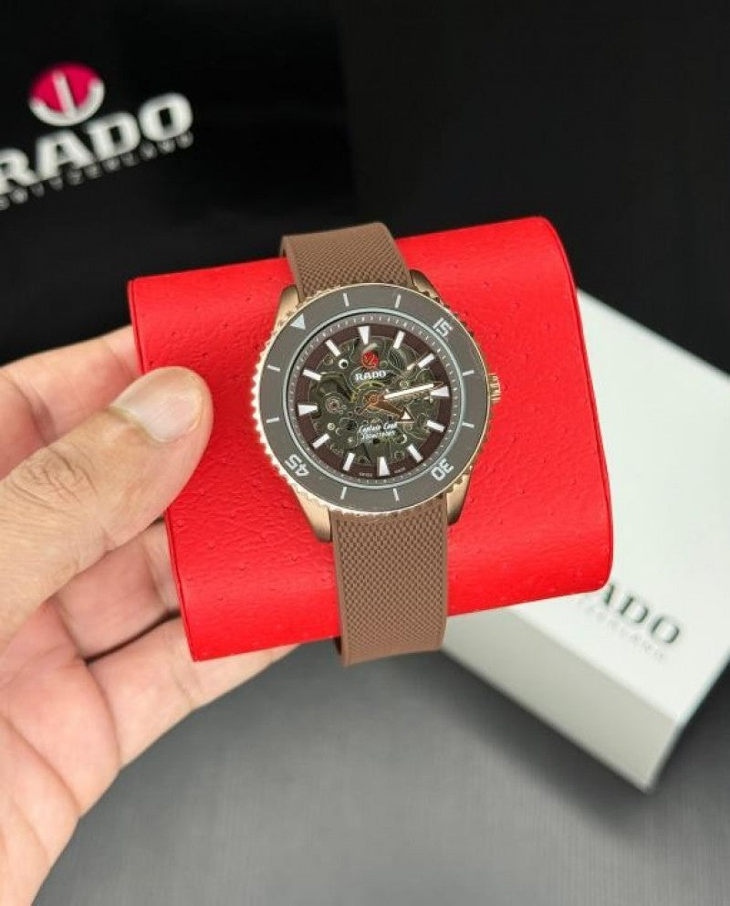 Rad o Captain Cook Automatic Silicone Brown