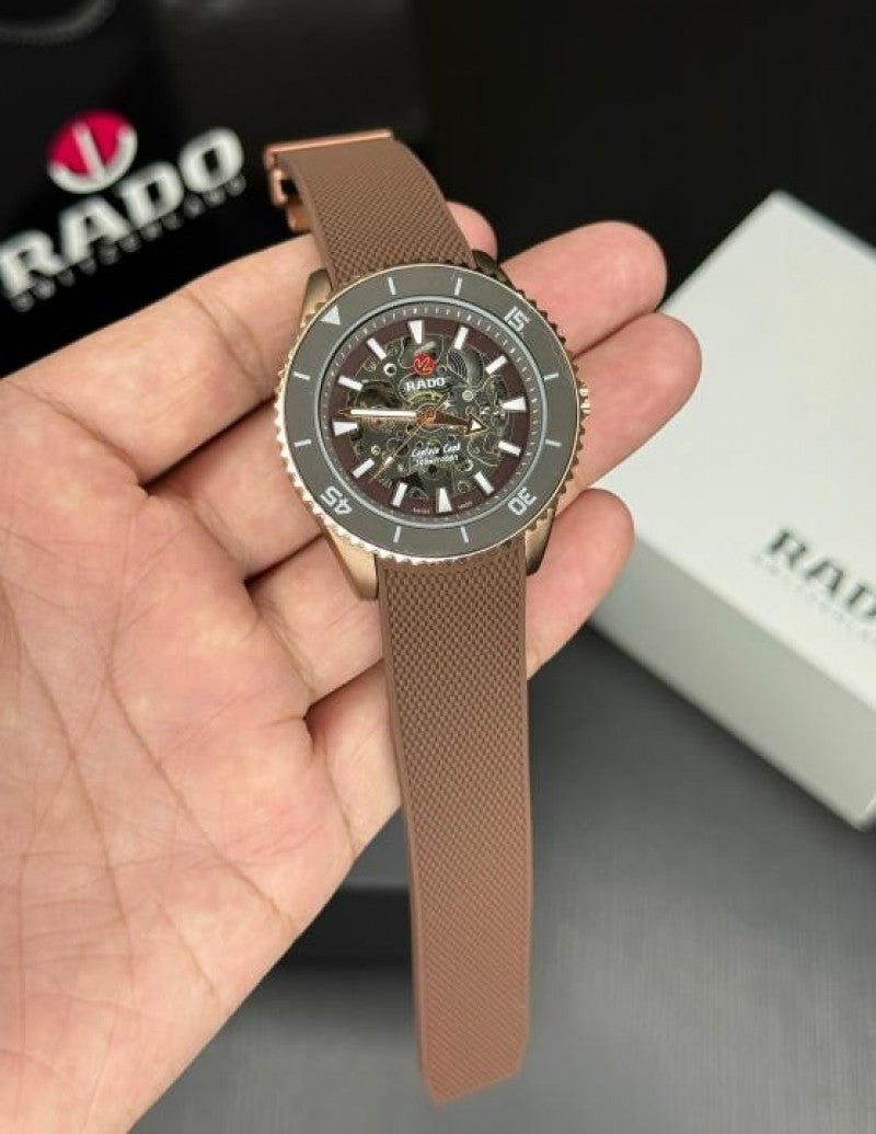 Rad o Captain Cook Automatic Silicone Brown