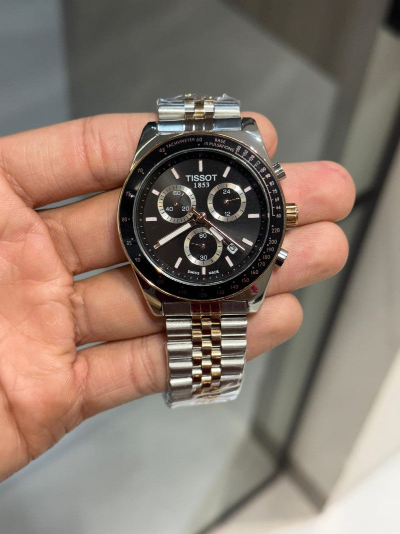 Tisso t 1853 PR516 Two Tone Black Dial Main image