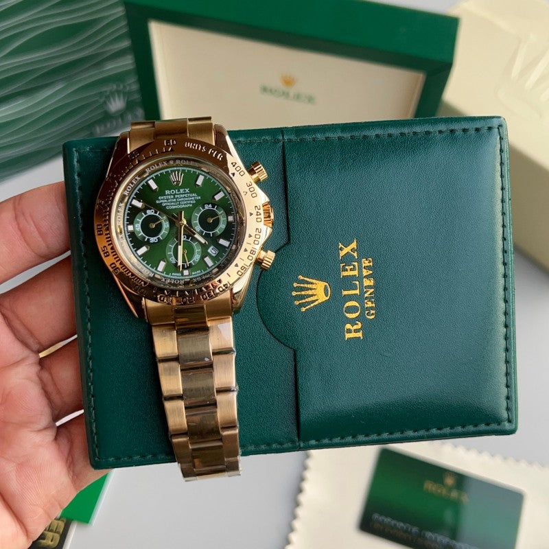 Role x Daytona Quartz Gold Green