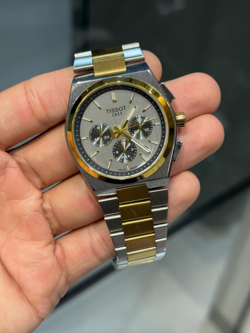 Tisso t PRX Chronograph Two Tone White Dial Main image