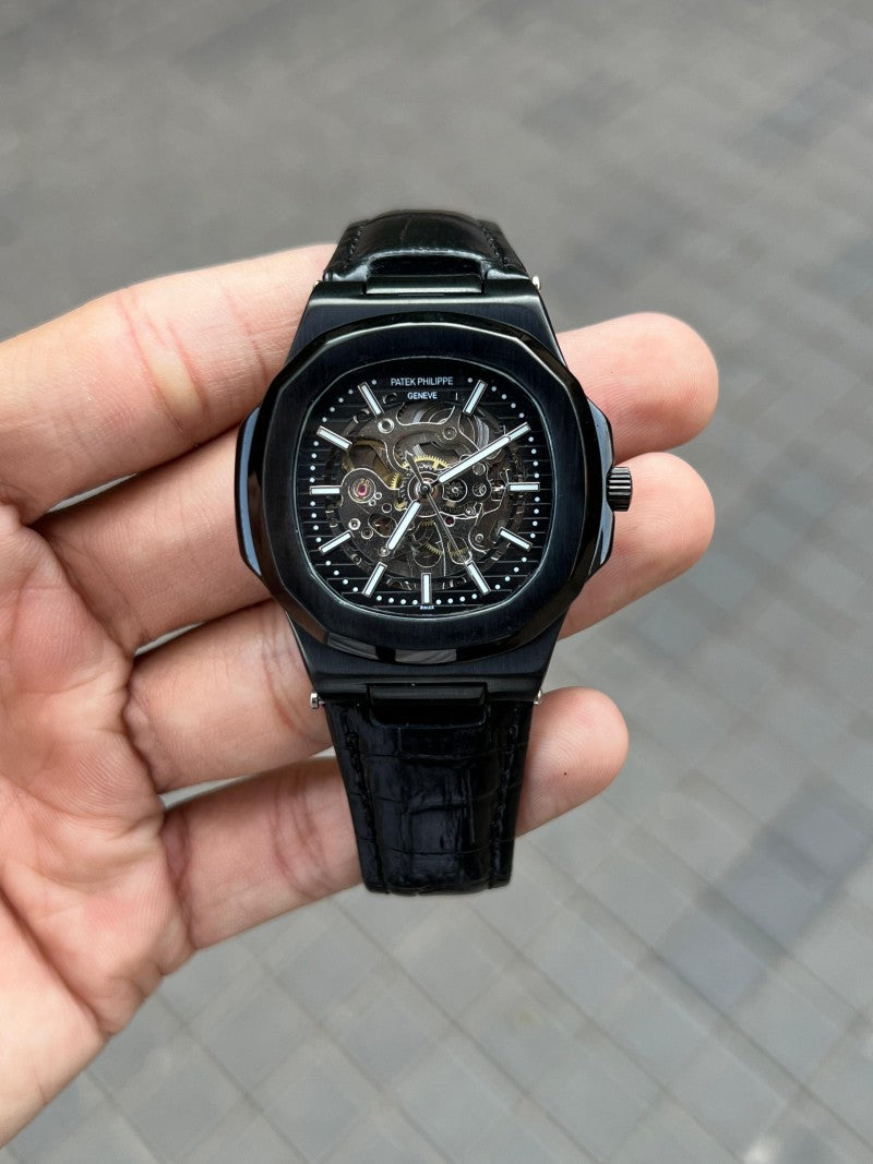Pate k Phillipe Nautilus Leather Automatic