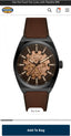 Fossi l Everett Leather Automatic