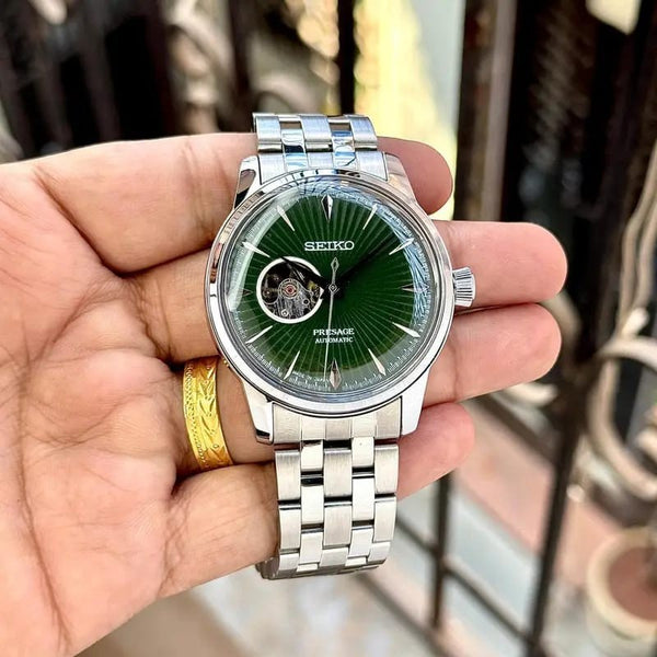 Seik o Presage Cocktail Automatic Silver Green