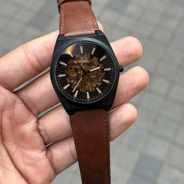 Fossi l Everett Leather Automatic