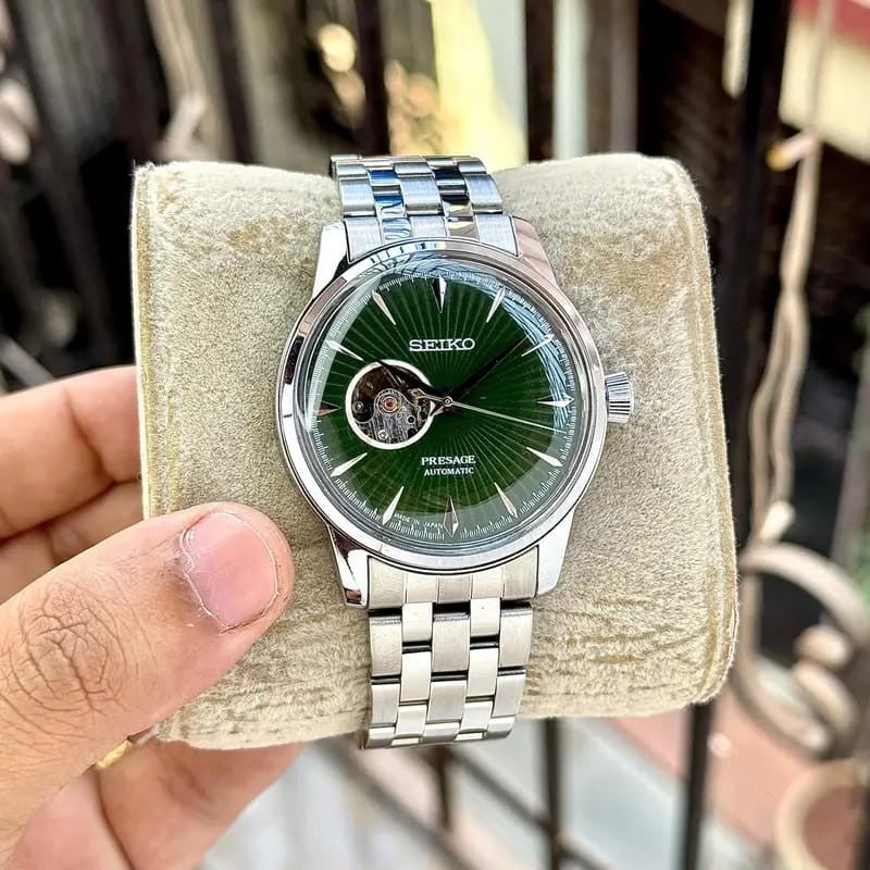 Seik o Presage Cocktail Automatic Silver Green