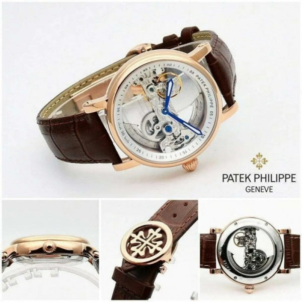 Patek Philipp e Premium Leather Transparent Brown