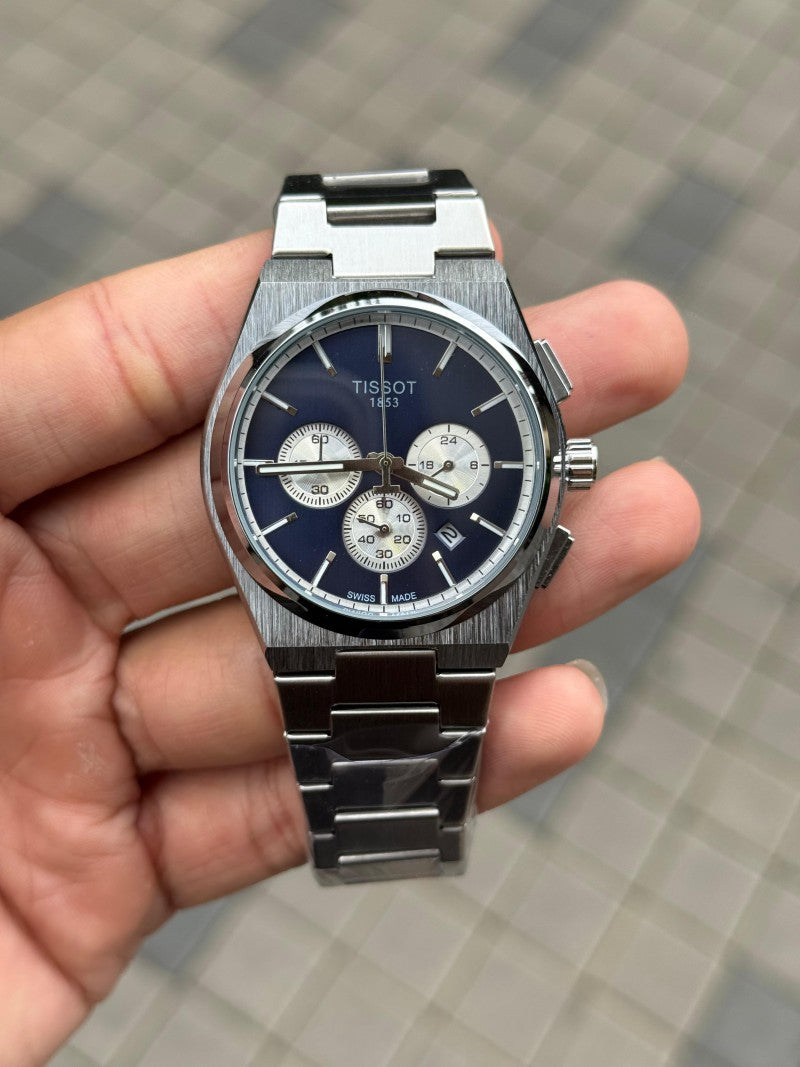 Tisso t PRX Chronograph Silver Blue Main image