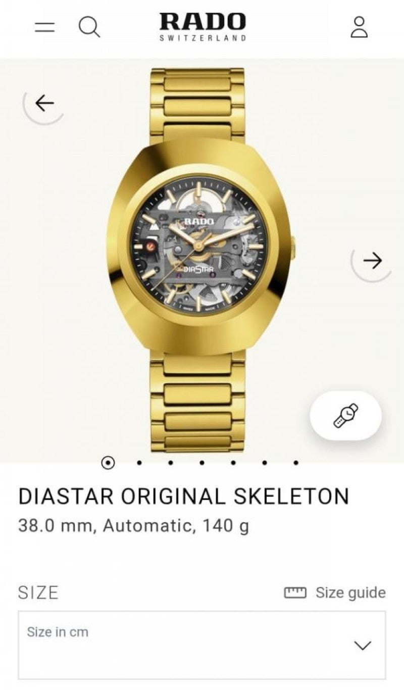 Rad o Diastar Automatic Gold