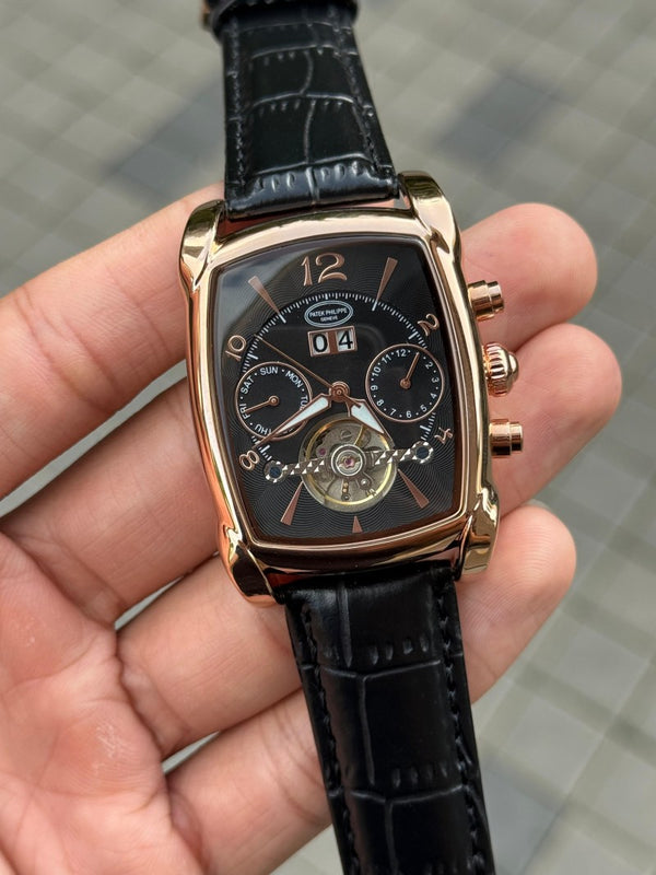 Patek Philipp e Barrel Calendar 2 0 Automatic Rose Black Premium