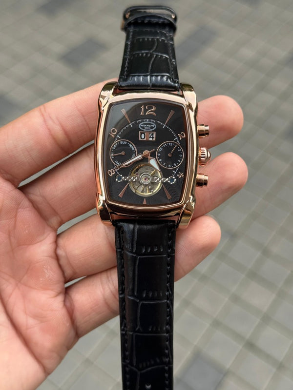 Patek Philipp e Barrel Calendar 2 0 Automatic Rose Black Premium