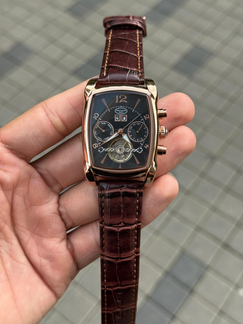 Patek Philipp e Barrel Calendar 2 0 Automatic Rose Brown Premium