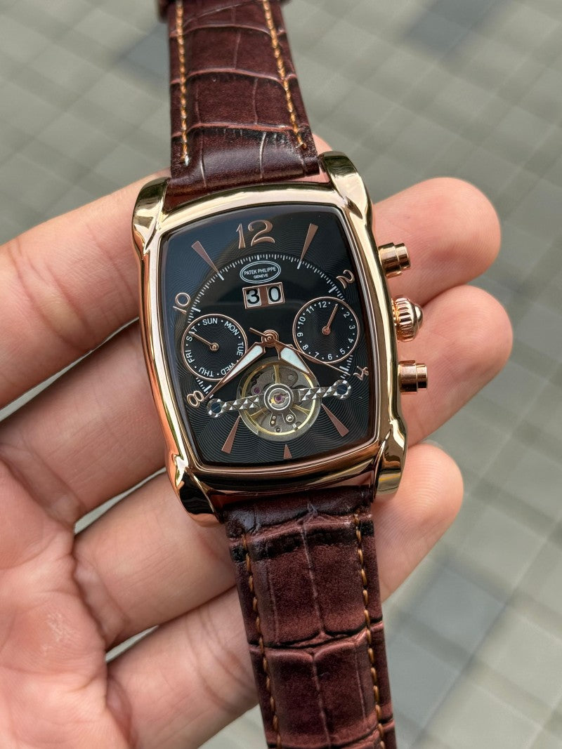 Patek Philipp e Barrel Calendar 2 0 Automatic Rose Brown Premium
