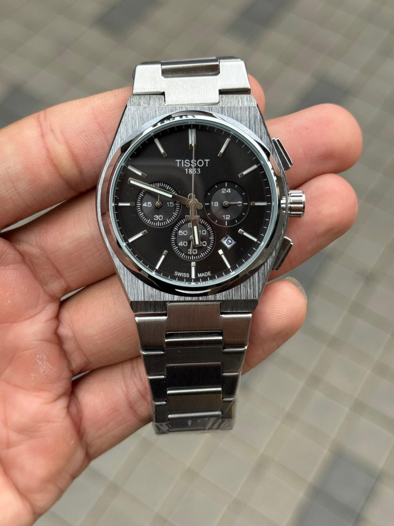Tisso t PRX Chronograph Silver Black Main image