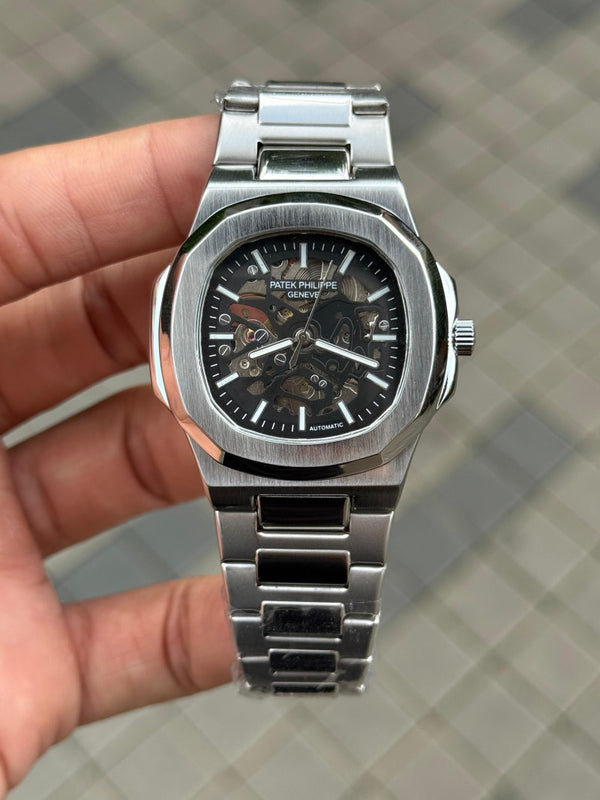 Patek Phillip e Automatic Silver Black