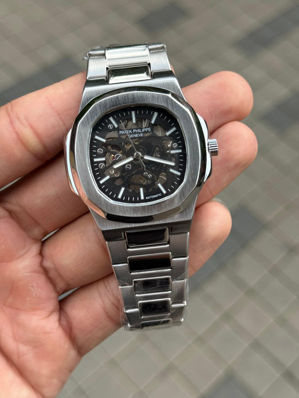 Patek Phillip e Automatic Silver Black