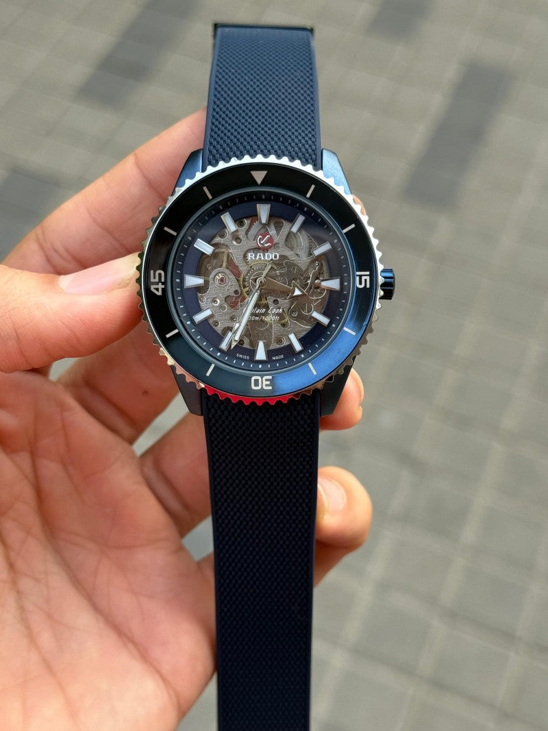 Rad o Captain Cook Automatic Blue