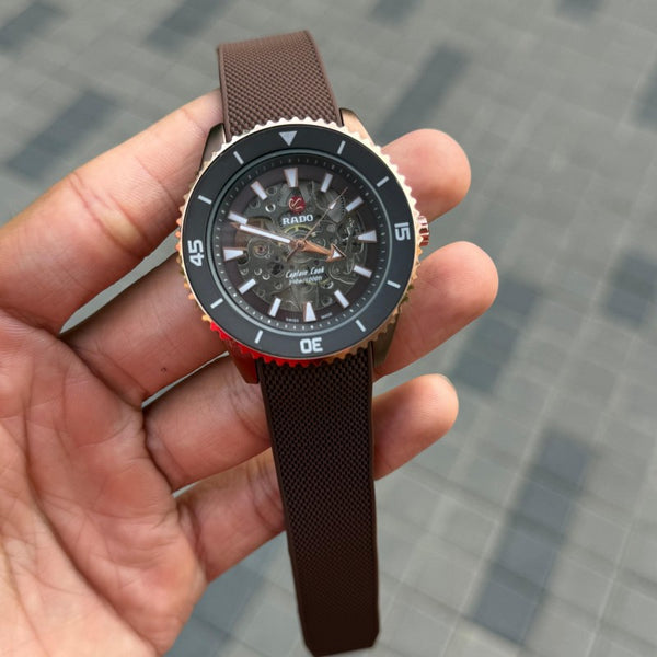 Rad o Captain Cook Automatic Brown