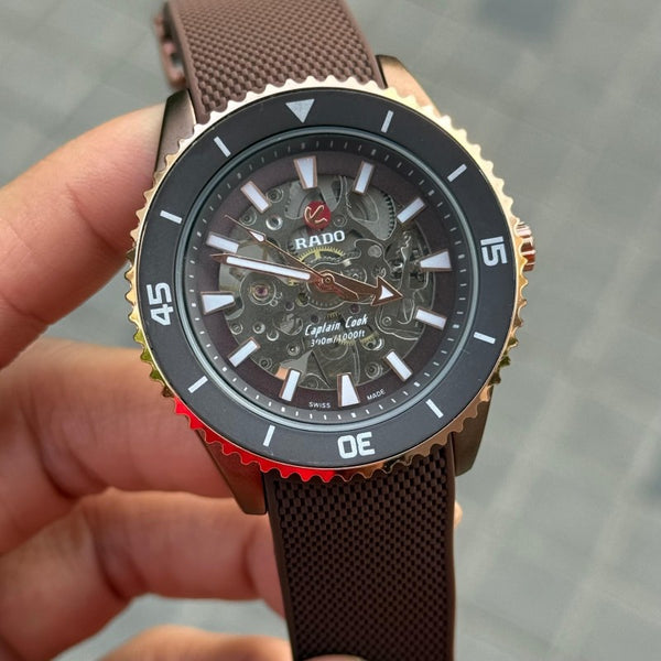 Rad o Captain Cook Automatic Brown
