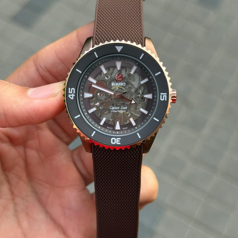 Rad o Captain Cook Automatic Brown